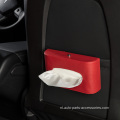 Draagbare vizier Tissue Holder PU Leather Tissue Box